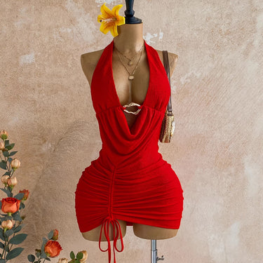 Sexy Crop Top Dress with Slim Fit and Bodycon Design for Women