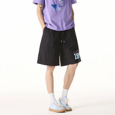 Quick-Dry Sports Shorts for Men Loose Mid-Length Pants