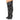 Fashion Western Crystal Thigh High Boots Lady Pointed Toe Over The Knee Slip On Slouchy Booties Luxury Chunky Heel Women's Shoes