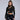 Women's European and American semi high neck black long sleeved sexy tight top