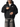 OLVAXE black hoodie — model pose 2, illustrative mockup
