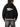 Olvaxe Chunky-Zip Hoodie — Black with Rose Red, AI-generated male model simulation with sunglasses, Dos