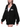 Olvaxe Chunky-Zip Hoodie — Black, AI-generated model simulation, pose 1