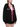 Olvaxe Chunky-Zip Hoodie — Black with Rose Red, AI-generated model simulation, pose 2