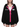 Olvaxe Chunky-Zip Hoodie — Black with Rose Red, AI-generated model simulation, pose 3