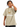 Olvaxe Snow Washed Kids T-Shirt in Khaki, hand at ear, arm raised — AI worn-product simulation, full head