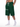 Olvaxe Dark Green Heavyweight Raw Edge Shorts — cropped model view