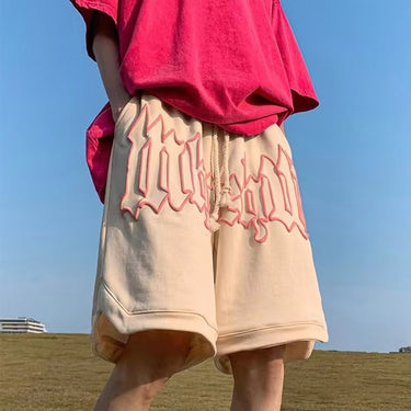 Men's summer foam printed cropped shorts basketball shorts