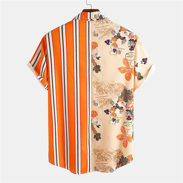 Short sleeved fashionable shirt top for men