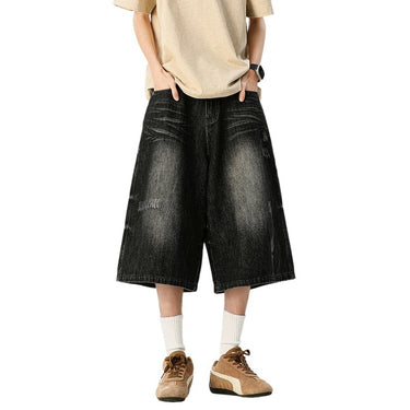 Shorts for Men High Waist Loose Wide Leg Pants Summer
