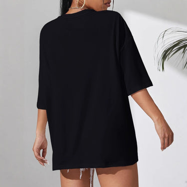 Multi-color Round Neck Short Sleeve