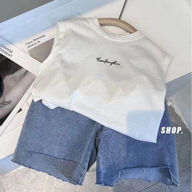 Kids Breathable Sleeveless T-Shirt
