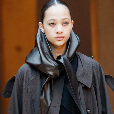 Artificial leather triangle scarf headband scarf dual-use fashionable and versatile