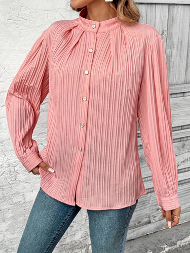 New European and American Jacquard Long Sleeve Shirt