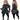 New Women's Elastic Ripped High-Neck Long Sleeved Top Pencil Pants Plus Size Suit