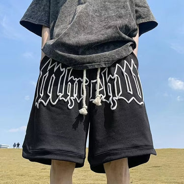 Men's summer foam printed cropped shorts basketball shorts