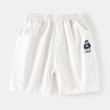 Summer New Kids' Casual Shorts with Cartoon Embroidery for Children and Toddlers