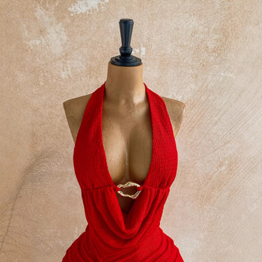 Sexy Crop Top Dress with Slim Fit and Bodycon Design for Women