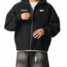 OLVAXE black hoodie — model pose 2, illustrative mockup