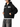 Olvaxe Chunky-Zip Hoodie — Black, AI-generated male model simulation with sunglasses, Trois-Quarts-Gauche