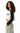 AI-generated adult model simulation — Olvaxe women's crop sweatshirt — Beige with Black — pose03