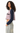 AI-generated adult model simulation — Olvaxe women's crop sweatshirt — Light Purple with Royal Blue — pose03