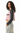AI-generated adult model simulation — Olvaxe women's crop sweatshirt — Pink with Dark Gray — pose03