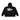 Olvaxe Chunky-Zip Hoodie — Black, saved-design back view