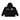 Olvaxe Chunky-Zip Hoodie — Black, saved-design front view