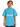 Olvaxe Snow Washed Kids T-Shirt in Sky Blue, straight-on, arms at sides — AI worn-product simulation, full head