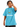 Olvaxe Snow Washed Kids T-Shirt in Sky Blue, hand at ear, arm raised — AI worn-product simulation, full head