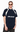 Olvaxe RT0008 Navy Blue front on the official product model; AI-styled simulation with generated missing head detail, simulated garment recolor and simulated print