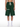 Olvaxe Dark Green Heavyweight Raw Edge Shorts — cropped model view