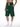 Olvaxe Dark Green Heavyweight Raw Edge Shorts — cropped model view