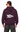 Olvaxe UT0316 oversized piping fleece hoodie in Plum Purple, back view, white mid-back arrow — AI-generated selected model preview